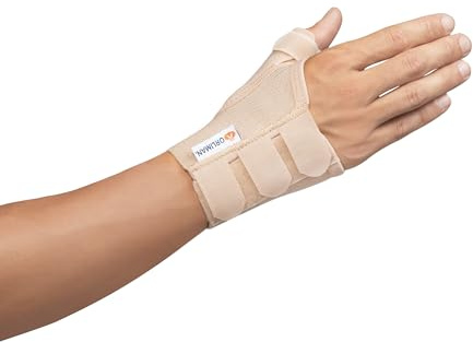 Muñeq. elastica de pulgar abierta corta con ferula izda. Mp- i70 talla 2