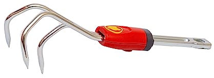 Wolf-Garten 71AIA001650 LA-M Mini Coltivatore, Rosso/Argento, 15x13x29.6 cm
