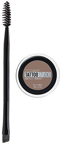 Maybelline TattooStudio Brow Pomade Long Lasting, Buildable, Eyebrow Makeup, Soft Brown, 1 Count