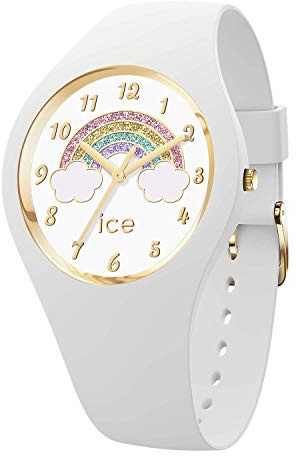 Ice-Watch - ICE fantasia Rainbow white - Weiße Uhr mit Silikonarmband