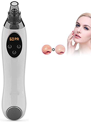 YADLCR Aspiratore Punti Neri, Rimozione di Comedone, Pulizia Viso Pori Rimozione Brufoli Acne Estrattore Punti Neri Professionale Ldeale per Punti Neri sul Naso e sul Viso 4 Sonde Multi-Funzionali