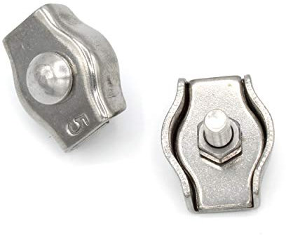 HEAVYTOOL Simplex Drahtseilklemme 2mm Edelstahl (10 Stück) V4A AISI 316 Inox Seilklemmen Kabelklemmen Seilverbinder Drahtseilverbinder Seilbefestigungsklemmen Bügelklemmen Stahlseil klemmen