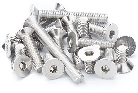 CONPHERON Senkkopfschrauben mit Innensechskant, Senkkopf Schrauben Edelstahlschrauben Maschinenschrauben M3x15mm,100 Stück