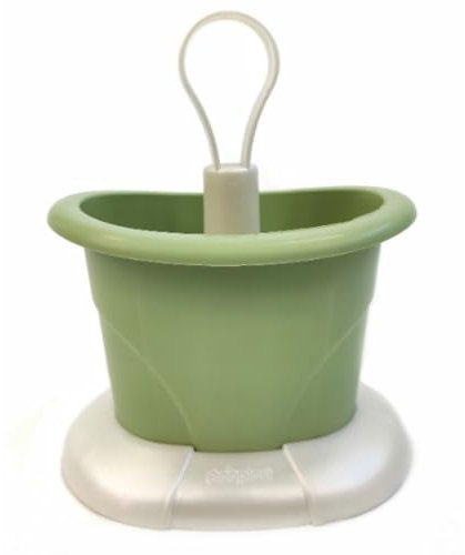 Ecoplast | Scolaposate con Scomparti Variabili e Vassoio Raccogli Goccia, Colore Bianco Perla & Verde, Made in Italy