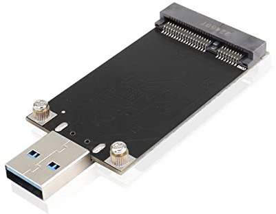 GINTOOYUN Adaptateur de Conversion MSATA Vers USB 3.0 Pour Disque Dur Mobile 50 x 30 mm - Pour Ordinateurs Portables, Ordinateurs de Bureau, Disques SSD
