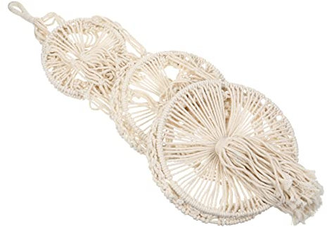 Warmhm Decorative Hanging Basket Cotton Rope Flowerpot Multi-functional Plant Holder for Indoor Outdoor Gardening Display