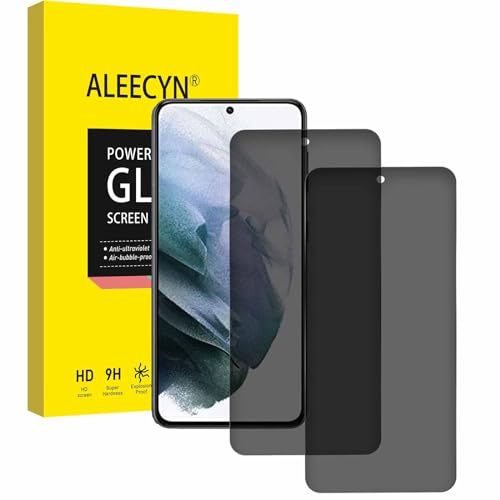 [2 Stück] Sichtschutz Schutzfolie für Samsung Galaxy S21, 9H Härte, Gehärtetes Glas Folie, Anti-Spy Schutzglas, Anti-Kratzen Displayschutzfolie,