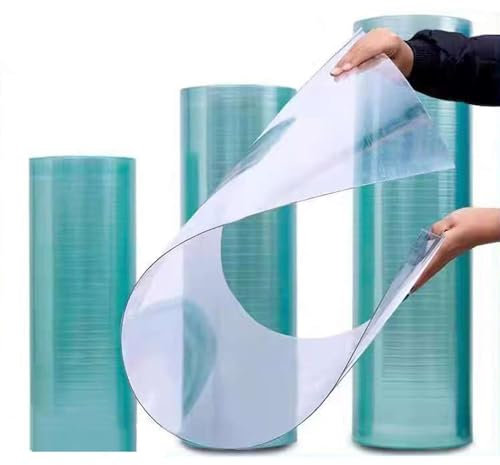 Polycarbonat UV Platte Transparent Dachplatten,0,8mm Glasfaserplatte,Gewächshausplatte Stegplatten,UV-Schutz Isolierplatten,Outdoor Garten Terrassen Balkon Vordach überdachung (0.7x20m)