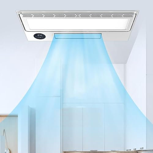 HAILM Extractor Aire para Baños,Extractor Rectangular,Ventilador Techo con Mando A Distancia Y Luz 3 Velocidades Soplado E Iluminación 4 Velocidades Ajustable