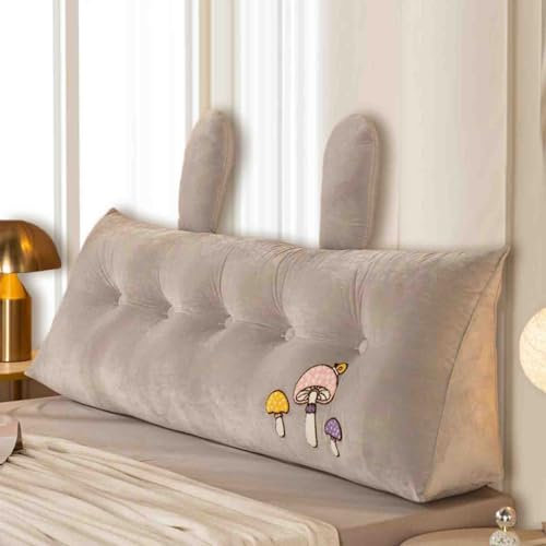 YSZBD Rückenkissen Bett Keilkissen Sofa Beige Rücken Grau Lesekissen Für Bett Und Sofa Groß Rückenpolster Stuhl Stützkissen Rücken Kopfteil Bett(#8,150x55x22cm)