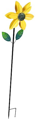 SEWOART Ornement De Jardin Éolienne Rotative Tournesol pour Décoration Extérieure Et Intérieure pour Jardin La Pelouse Patio