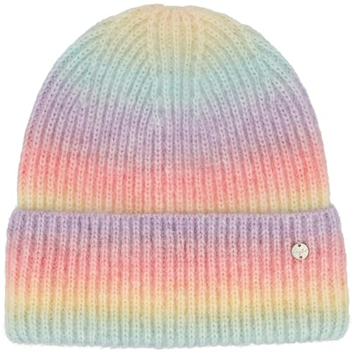 Eisglut Strickmütze mit Umschlag bunt gestreift Designed in Germany Rainbowl