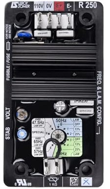 Conjunto de accesorios for de generación diésel sin escobillas con regulador de voltaje R250, módulo de piezas del generador, circuito alternador(R250 Copy)