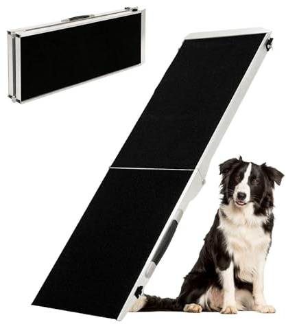 Petigi Auswahl Hunderampe für Auto, Aluminium, Hunde Rampe, Hundetreppe, SUV, rutschfest, Belastbarkeit 50 kg, 70 kg, 90 kg oder 150 kg