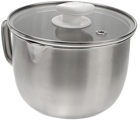 Warmhm Contenitore per Grasso Inossidabile Separatore Olio per Cucina Design Antisversamento e Ergonomico