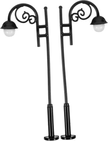 Abaodam 2 Pezzi Lampade da Miniature da Pz per Decorazioni Casa Lampioni Realistici per Ambientazioni Miniature e Accessori