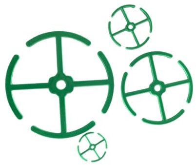 Lot de 4 piquets flexibles à 360 clips pour plantes grimpantes Monstera Philodendron intérieur ou extérieur