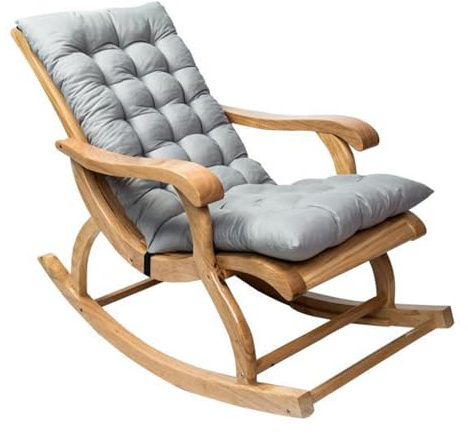 Cooalinar Schaukelstuhlkissen Hochlehner Polster Auflage,Schaukelstuhl Kissen Polsterauflage,Schwingsessel Auflage,Dicke,Soft,Pflegeleichtes,FüR GartenmöBel Oder Stuhl