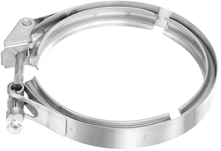 QUARKZMAN Abrazadera V Band De 5 Acero Inoxidable Rango De Ajuste 127mm | 304, 5inch, Para Sistemas De Escape Tubo De Bajada Accesorios De Escape