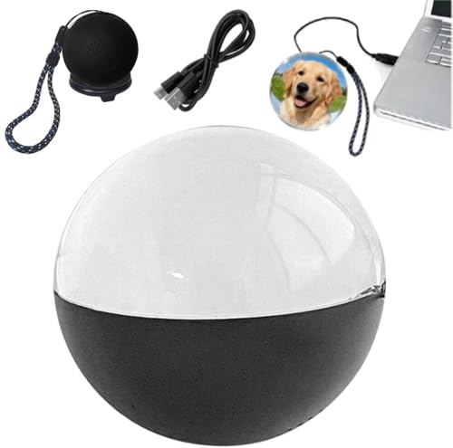 Reproductor de video de bola de cristal de 2.7 pulgadas, bola de memoria 3D, lámpara de esfera de memoria con sonido, videos y fotos para cargar regalos de video para parejas, amigos, aniversario, día