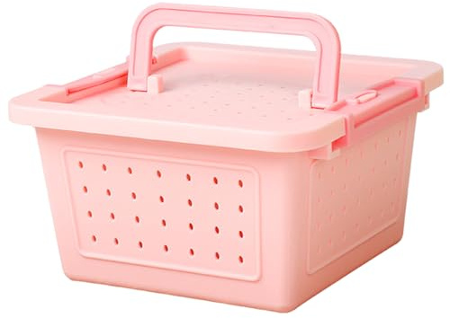 Jaula para hámster al aire libre con cubierta ventilable, práctica caja de viaje para hámsteres, transportador de animales pequeños