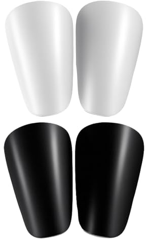2 Paar Mini Schienbeinschoner Fußball, 8X 5cm Verstellbar Schienbeinschoner Klein, Robuste Soccer Miniature Shin Pads, Mini Shin Pads for Men Women Boys Girls