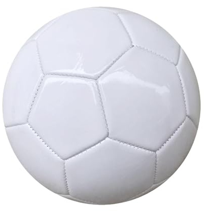 EVA- -Fußball, 20 cm, Weiß, für Unterschriften, Autogramme, Kinder und Erwachsene, zum Spielen drinnen und draußen