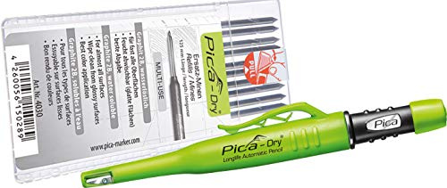 Pica 3030 + 4030 Dry Longlife Automatic Pen + Ersatzminen-Set Graphit 2B, schwarz