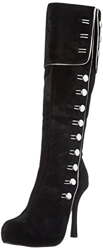 Ellie Shoes Damen 420 Elda Stiefel, schwarz/Silber, 40.5 EU