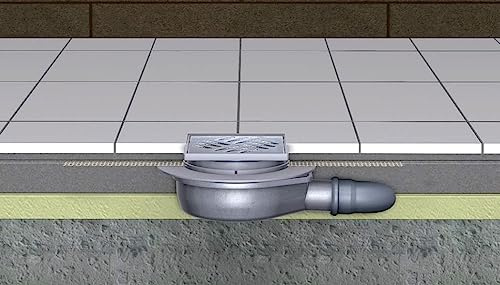 KESSEL - Siphon de Sol Ultra-Plat pour Receveur prêt à carreler - KESSI4575020