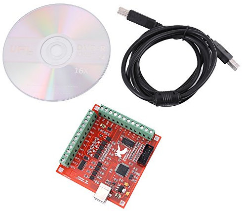 Scheda CNC USB 4 Assi Movimento Controllo, Scheda di Interruzione dell'Interfaccia per il Driver del Motore Passo-Passo