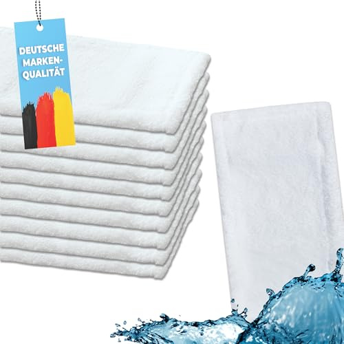 limpando 10x Microfasermöppe für Gewerbetreibende | Wischmöppe für 50cm Mopphalter | Taschenbezüge für Trockenreinigung und Feuchtreinigung