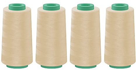 dalipo - Polyester Overlockgarn 4 x 2500m, hellbeige
