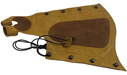 Halona Armschutz aus Leder traditionell Kombi PX711 f. Bogensport Linkshand Black.Bulls