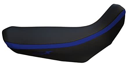 Moto Discovery Funda de Asiento Compatible con Yamaha XT660X 2004-2015 Negra/Azul (F)