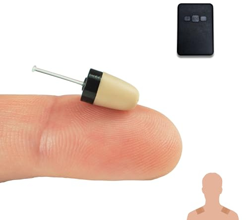 PingaOculto Oreillette Espion Ecouteur GSM Mini Invisible Examen Nano Caché Carte SIM Microphone Bandes Adhésives - Casque sans Fil à Distance (Oreillette Espion Pièce GSM Nano + VIP Pro Supermini)