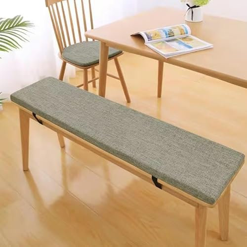 5 cm Dickes Sitzkissen, Bankauflage Bankkissen, Bequeme Waschbare Sitzauflage Sitzkissen Bank, Gartenbank Auflage Outdoor, Sitzkissen Groß für Stuhl Boden Bürostuhl Schule(140x60cm, Hellgrau)