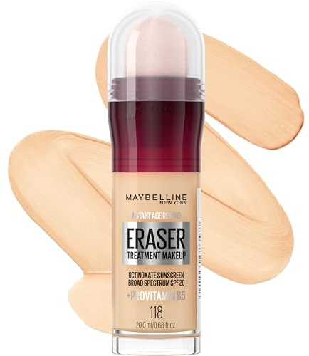 Maybelline Maybelline Instant Age Rewind Eraser Foundation mit LSF 20 und Feuchtigkeitscreme mit Provitamin B5, 1 Stück, 118 0,68 Unzen flüssig (1 Stück)