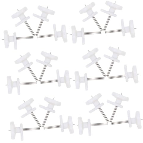 jojofuny Clavos para Colgar Marcos de Fotos en Pared 50 Piezas white