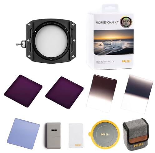 NiSi Kit M75 II (Seconde Génération) Professionnel - 1 Porte Filtre + 3 filtres + 1 Filtre Polarisant + Accessoires