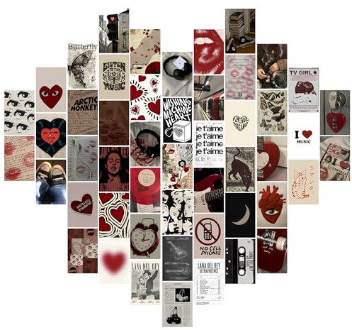 50 Stück Innenstadt-Mädchen-Raumdekoration, ästhetische Poster, Retro-Downto-Mädchen, ästhetisches Collage-Set, Y2K-Wandkunstdrucke, Kokette, Wandcollage, Bilder, Retro-Mode-Rockstar-Poster, Drucke