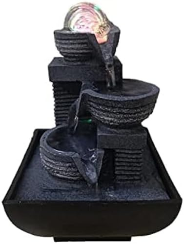 Fontane d'Acqua per Interni Fontana per Interni Creativa Ornamenti a Cascata da Tavolo Fontane d'Acqua Feng Shui Accessori per la casa Accessori Arte in Resina Regalo Artigianale Fontana a c