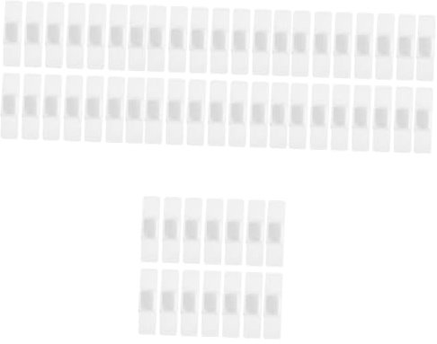 STOBOK 80 Stk Pinselhalter Schreibtischklemme Stifthalter Selbstklebend Tragbare Bleistiftklammern Magnetischer Markierungshalter Bleistifthalter Für Die Wand Zwischenablage Weiß Plastik