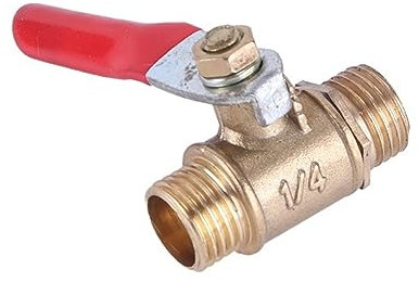 Kugelhahn 1/8 Zoll 1/4 Zoll 3/8 Zoll 1/2 Zoll Innengewinde auf Außengewinde Messing Wasser Öl Luft Gas Kraftstoffleitung Absperrkugelhahn Pneumatischer Anschluss(3/8,Female-Female)