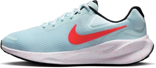 NIKE FB2208-400 Revolution 7 Mujer Glacier Blue/Bright Crimson-BL EU 40