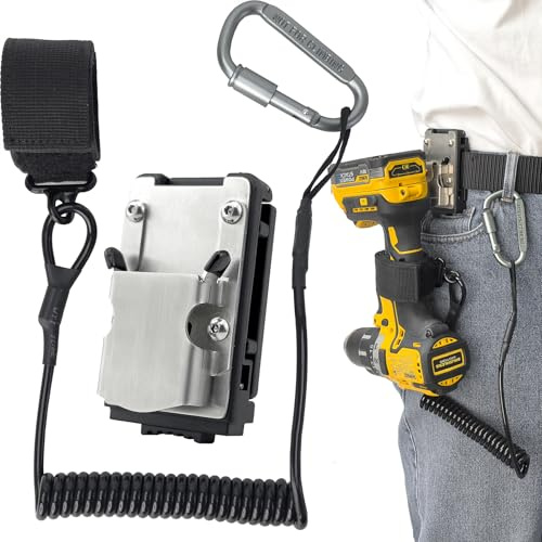 otuiaim Gürtelclip Akkuschrauber + Ausziehbares Werkzeugband