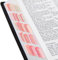 BUOKSLLY Lot de 75 onglets bibliques roses pour femmes - Grands autocollants imprimés pour trouver le marqueur biblique, l'amour de la Bible et les versets bibliques dans le verre allemand (blanc