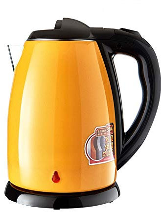 KXQYIKYI Electric Kettle, 1.5 Litre, 1500 W, Stainless Steel (Color : Orange) vision