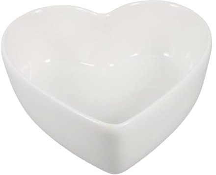 Amosfun Herzförmige Porzellanschale Großes Design Keramik Servierplatte Schale Für Soßen Vorspeisenteller Passend Für Valentinstag Und Feierlichkeiten