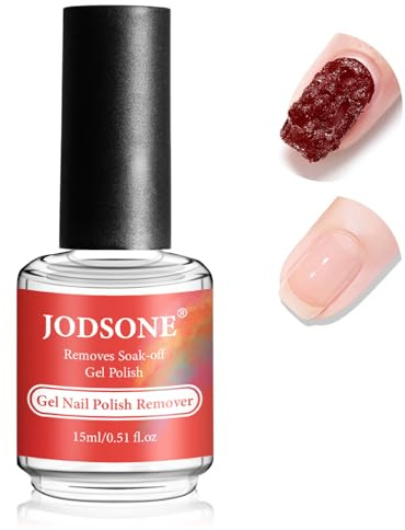 JODSONE Gel Nail Polish Remover, Fast Gel Remover for Nails, Quickly Removes Gel Nail Polish Within 2-5Minutes - No Need for Foil, Soaking or Wrapping, 15ml
